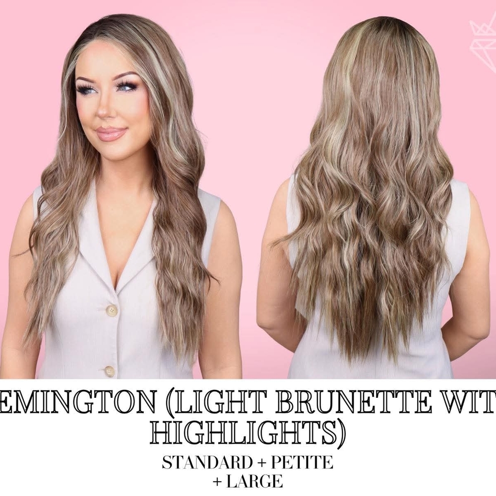 BNWT Remington Light Brunette Scandi Hairline Large Cap